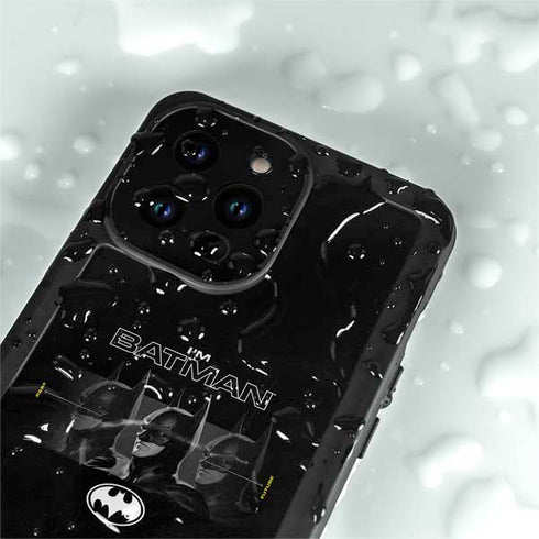 DC Comics The Flash Movie: I am Batman Past to Future iPhone 15 Pro Waterproof Case
